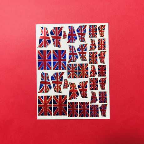 イギリス  国旗 キラキラ シール UK FLAG STICKER