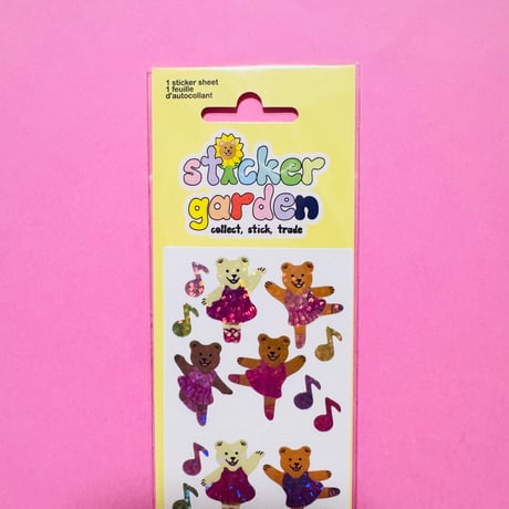 Sticker Garden★バレリーナ クマ Ballerina Bear