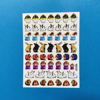 ウサギ 兎 ② キラキラ シール RABBIT STICKER