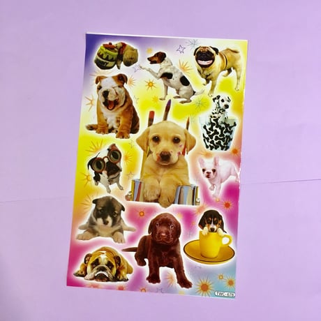 犬 いぬ シール 大 DOG STICKER ③