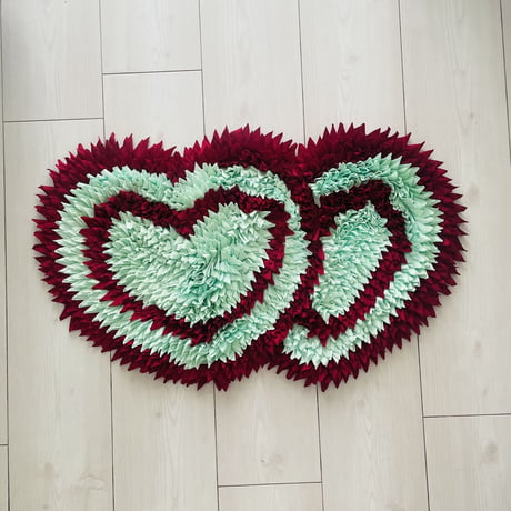 ⭐️ラグ⭐️ダブルハート RUG