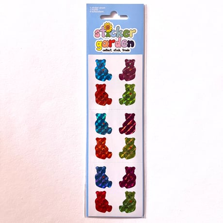 Sticker Garden★ カラフル クマ BEAR