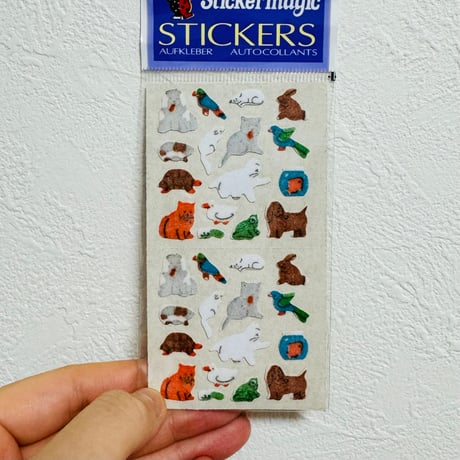ミニペット シール ザラザラ パッケージ入り MINI PETS STICKER