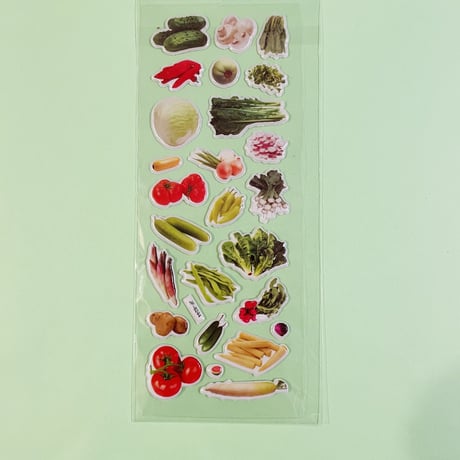 野菜③ ぷっくりシール VEGETABLE STICKER