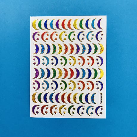 月 ③ キラキラ シール MOON STICKER
