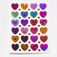 ハート 模様 (15) キラキラ シール HEART STICKER