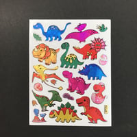 恐竜 ⑥ キラキラ シール  DINOSAUR STICKER