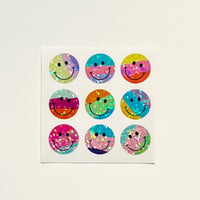 カラフル スマイル キラキラ Sticker Garden シール