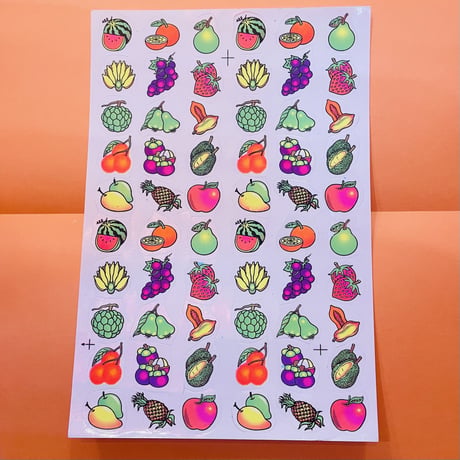 フルーツ ネオン シール NEON FRUIT STICKER