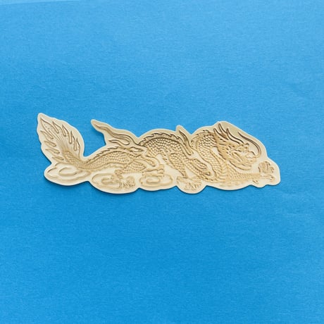 龍 ドラゴン 透明 ゴールド シール DRAGON STICKER