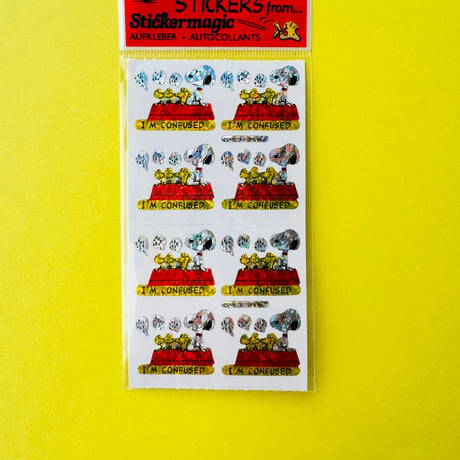 PEANUTS スヌーピー プリズム ステッカー パッケージ入り PEANUTS SNOOPY STICKERS