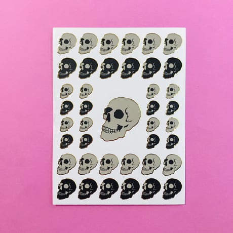 スカル キラキラ シール SKULL STICKER