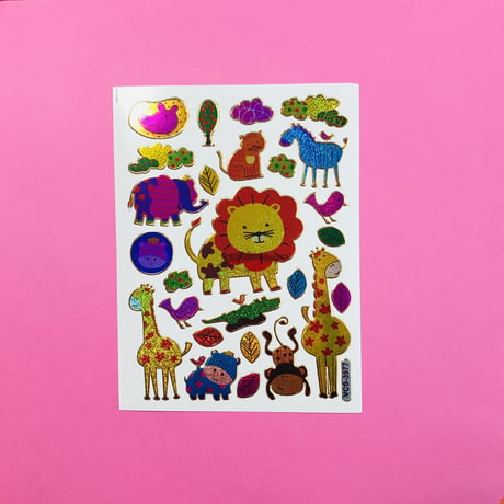 動物 ② キラキラ シール ANIMAL  STICKER