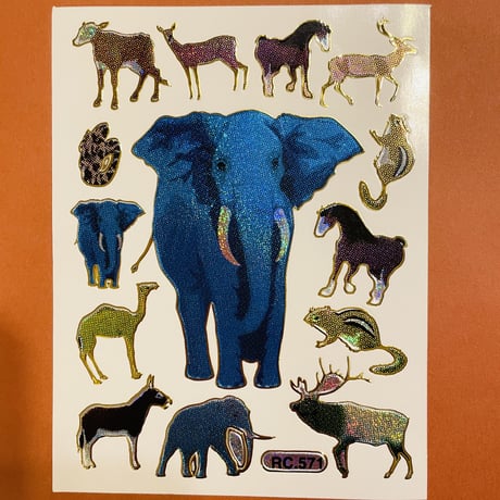 動物 ⑦ キラキラ シール ANIMAL  STICKER
