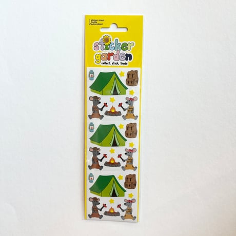 Sticker Garden★ キャンプ ネズミ CAMPING MOUSE