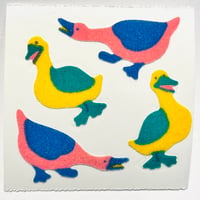 Great 7 シール あひる ② ザラザラ DUCK STICKER