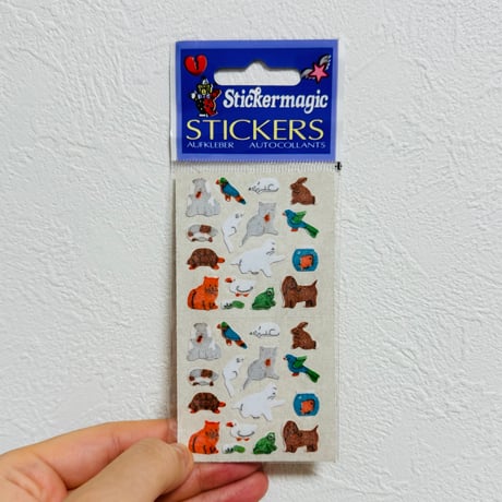 ミニペット シール ザラザラ パッケージ入り MINI PETS STICKER