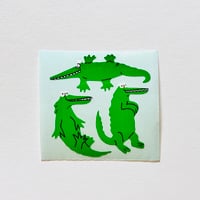 ワニ ① シール CROCODILE STICKER
