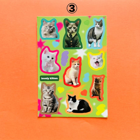 カラフル アニマル ステッカー COLORFUL ANIMAL STICKERS