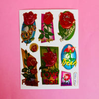 薔薇 ローズ ⑦ キラキラ シール  ROSE STICKER