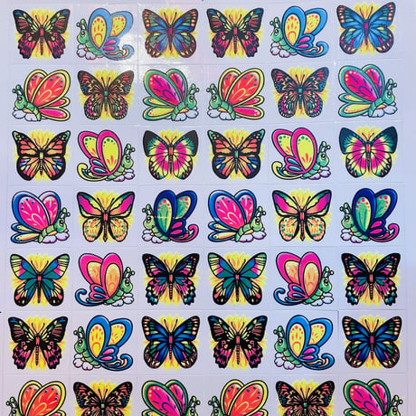 蝶々⑤ シール 大 BUTTERFLY STICKER