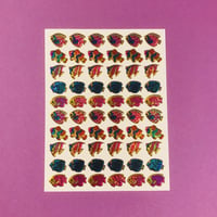魚 ④ キラキラ シール FISH STICKER
