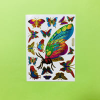 蝶々 ⑥ キラキラ シール BUTTERFLY STICKER
