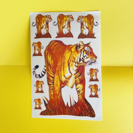 トラ シール 大 ② TIGER STICKER