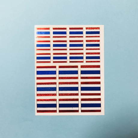 タイ 国旗 キラキラ シール THAILAND FLAG STICKER