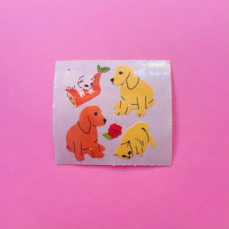 子犬と子猫 シール PUPPIES AND KITTENS STICKER