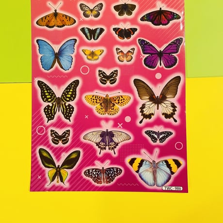 蝶々② シール 大 BUTTERFLY STICKER