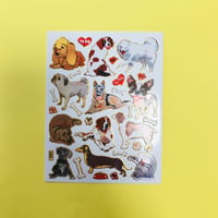 犬 キラキラ シール  DOG STICKER