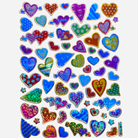 ハートと矢 キラキラ シール HEARTS AND ARRWS STICKER