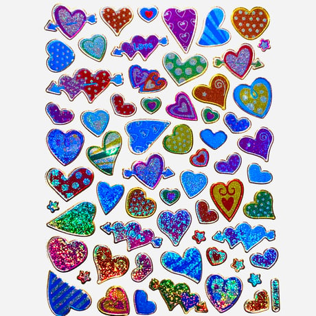 ハートと矢 キラキラ シール HEARTS AND ARRWS STICKER