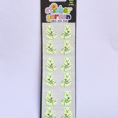 Sticker Garden★ 暗闇で光るくま