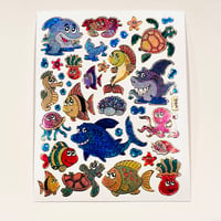 海の生き物 ⑩ キラキラ シール SEA ANIMAL STICKER
