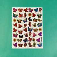 蝶々 キラキラ シール (13)  BUTTERFLY STICKER