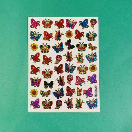 蝶々 キラキラ シール (13)  BUTTERFLY STICKER