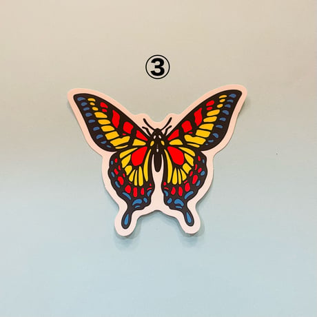 蝶々 シール BUTTERFLY STICKER