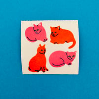 Great 7 シール 猫 ② ザラザラ CAT STICKER