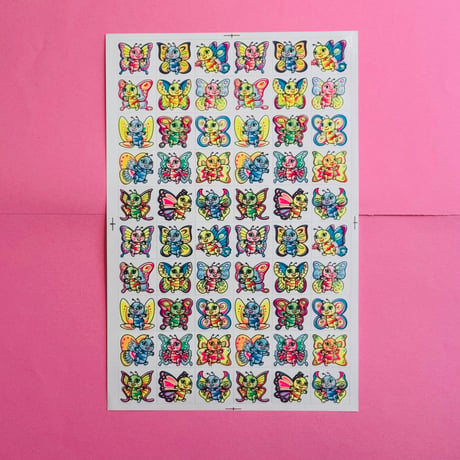 蝶々 ⑦ シール 大 BUTTERFLY STICKER