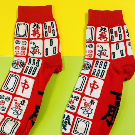 麻雀牌 靴下 MAHJONG SOCKS