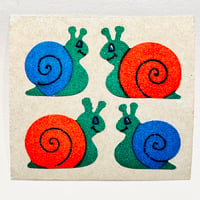 かたつむり シール ザラザラ SNAIL STICKER