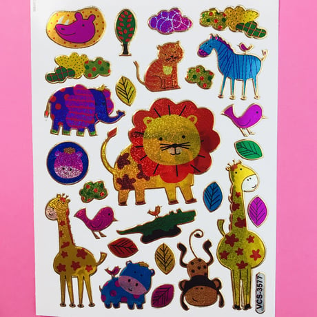 動物 ② キラキラ シール ANIMAL  STICKER