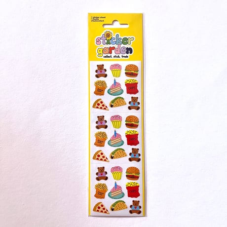 Sticker Garden★ クマ 食べ物 BEAR FOOD