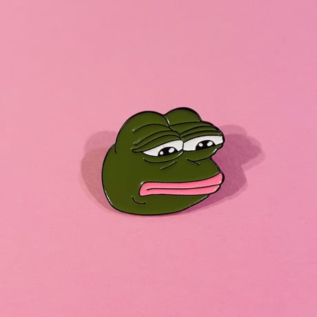 悲しいカエル ピンバッジ SAD FROG PIN BADGE