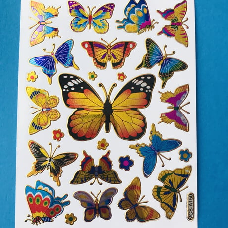 蝶々 キラキラ シール  ⑤  BUTTERFLY STICKER