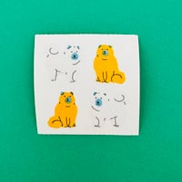 Great 7 シール 犬 ② ザラザラ DOG STICKER