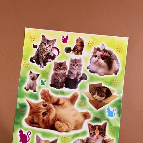 猫 ネコ シール 大 CAT STICKER  ③