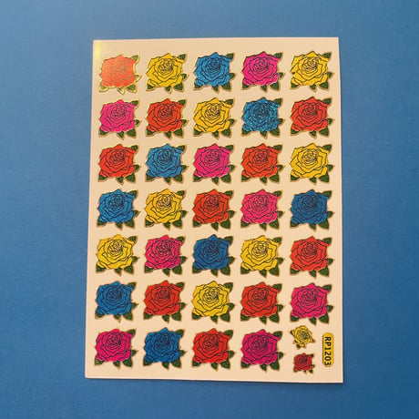 薔薇 カラフル COLORFUL ROSE STICKER